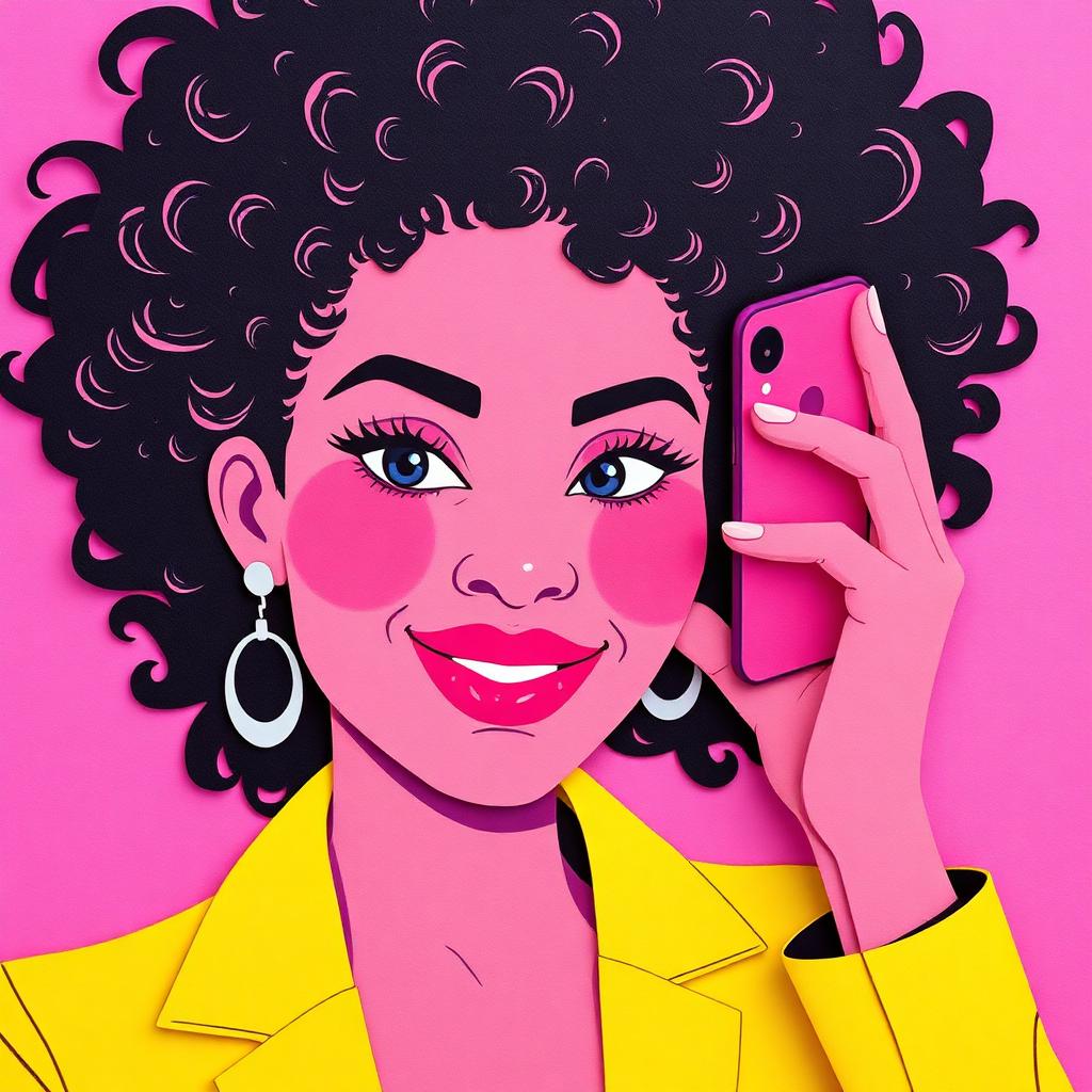 Woman on a video call