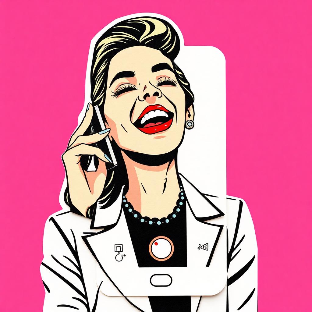 Woman on a video call
